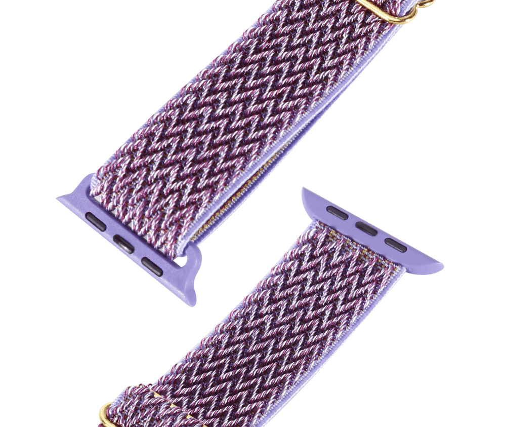 Braided Watch Band w/ Adjustable Buckle#Colour_Purple