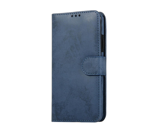 Protective 2in1 Magnetic Detachable 3 Card Wallet Case#Colour_Navy Blue