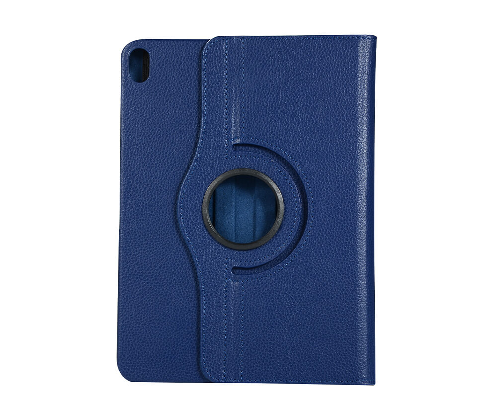 LITCHI LEATHER 360 ROTATIONAL CASE for iPad Pro 11 2018#Colour_Navy Blue