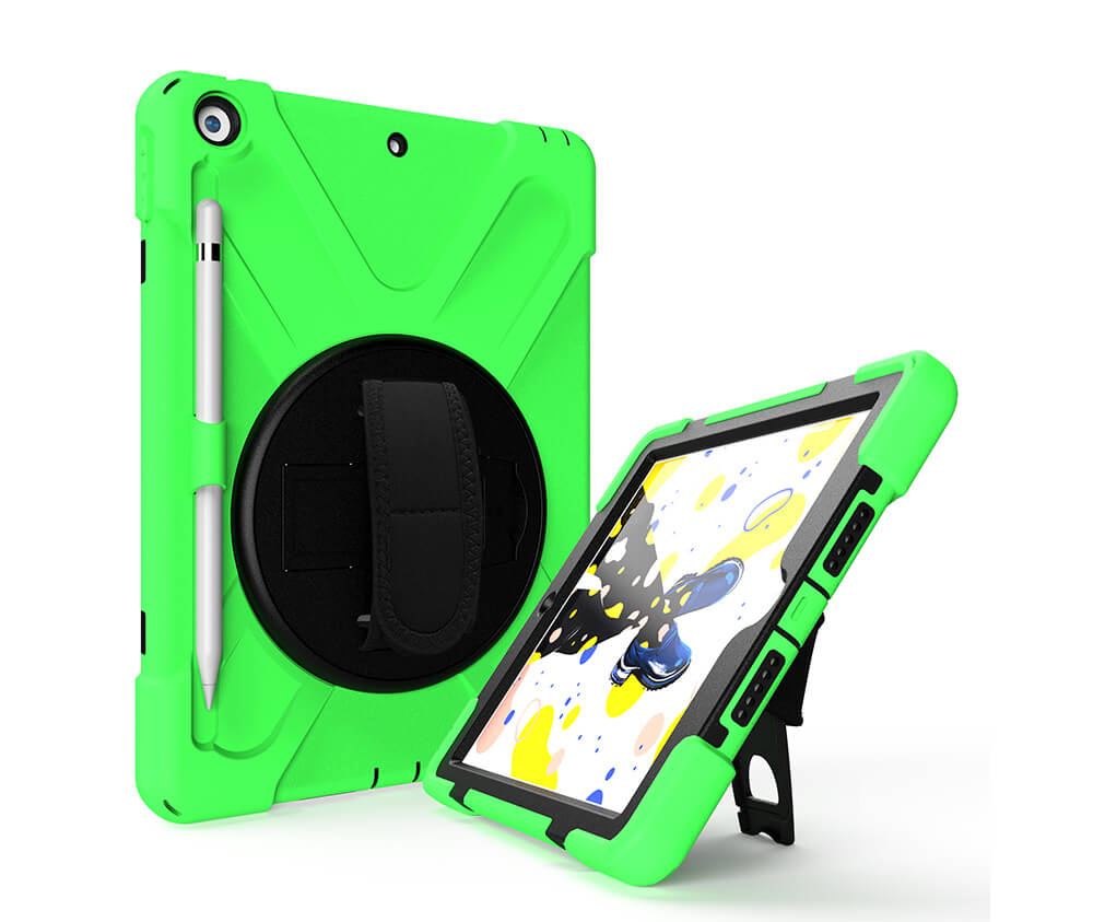 IPAD 10.2 (2019) PIRATE TRADIE CASE - BLACK#Colour_Green