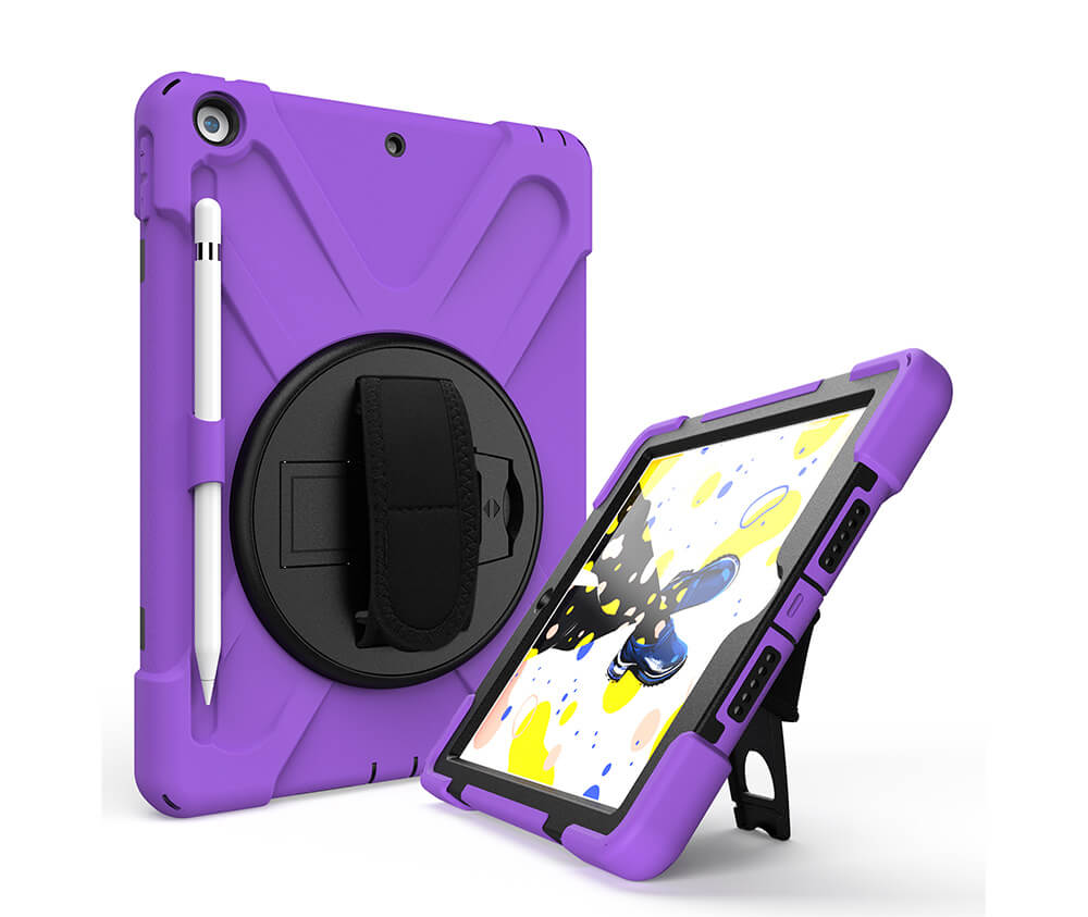 IPAD 10.2 (2019) PIRATE TRADIE CASE - BLACK#Colour_Purple