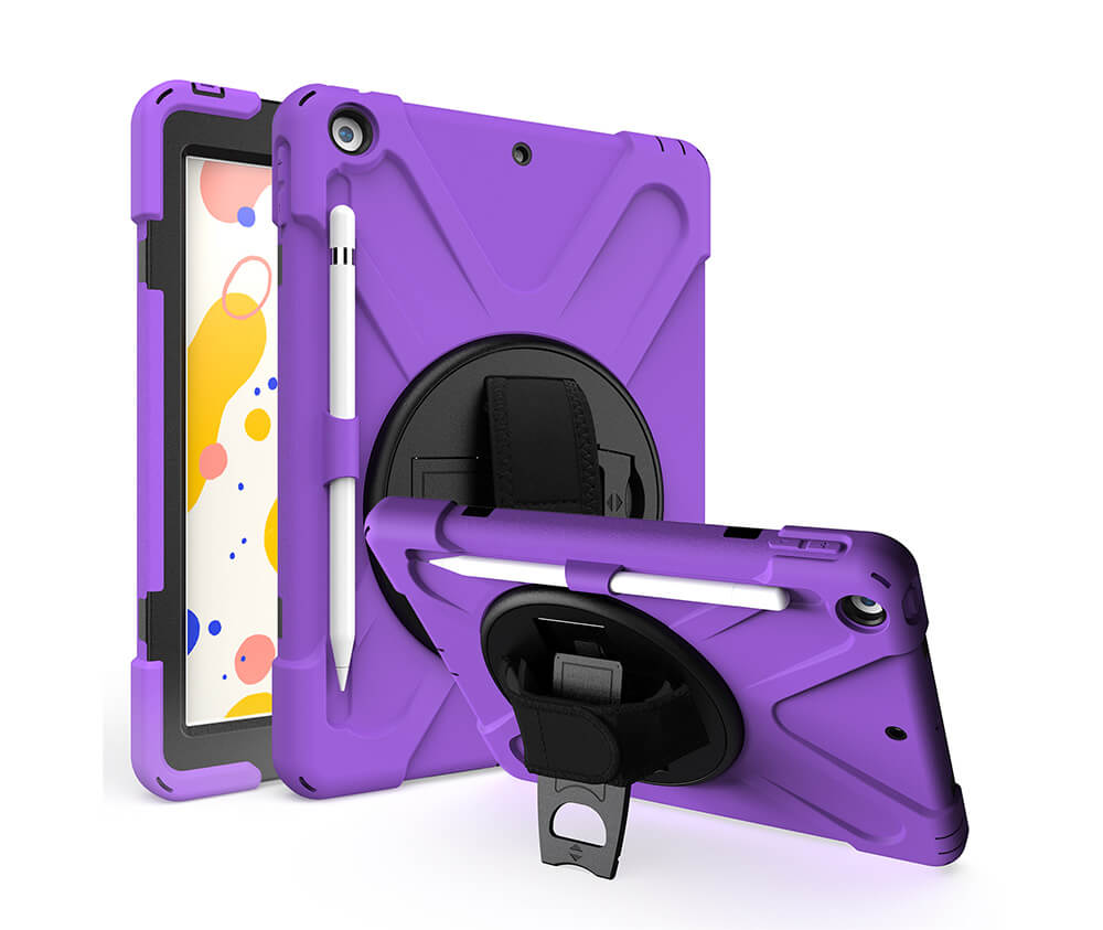 IPAD 10.2 (2019) PIRATE TRADIE CASE - BLACK#Colour_Purple