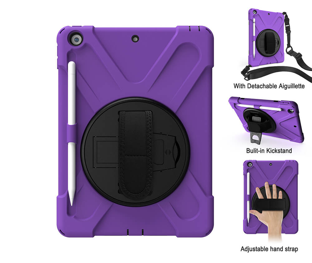 IPAD 10.2 (2019) PIRATE TRADIE CASE - BLACK#Colour_Purple