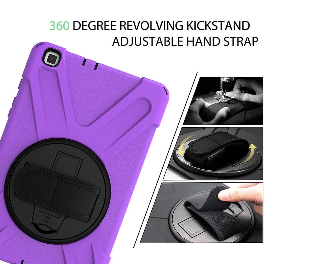 TRADIE CASE WITH SCREEN GUARD for Galaxy Tab 8#Colour_Purple