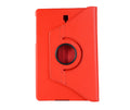 LITCHI LEATHER 360 ROTATIONAL CASE for Galaxy Tab S4 10.5#Colour_Red