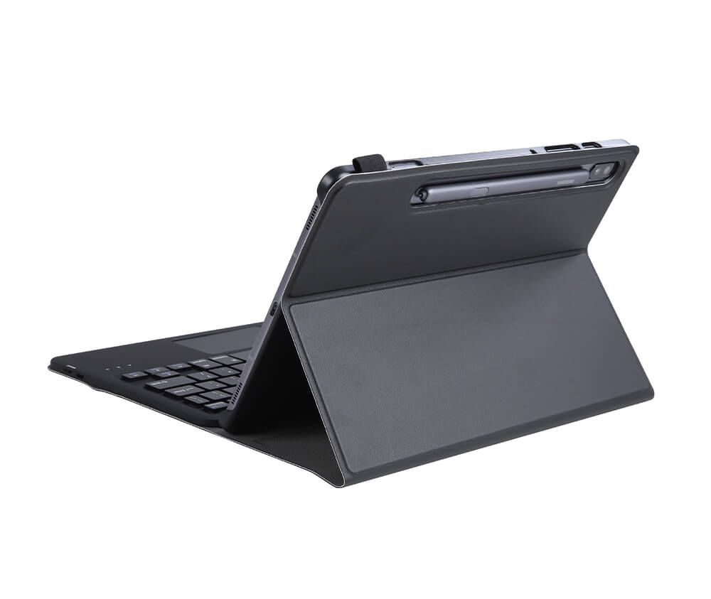 Protective Folio Bluetooth Case w/ Keyboard & Touch Pad#Colour_Black