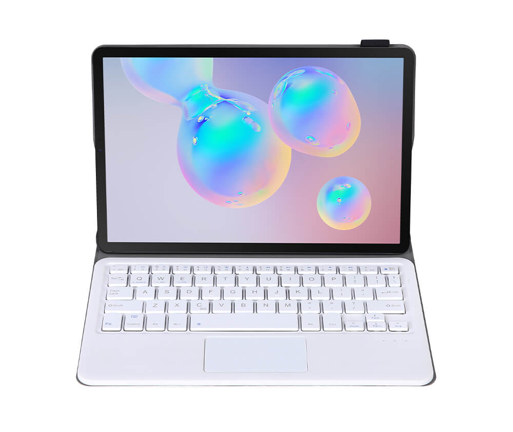 Protective Folio Bluetooth Case w/ Keyboard & Touch Pad#Colour_Light Pink